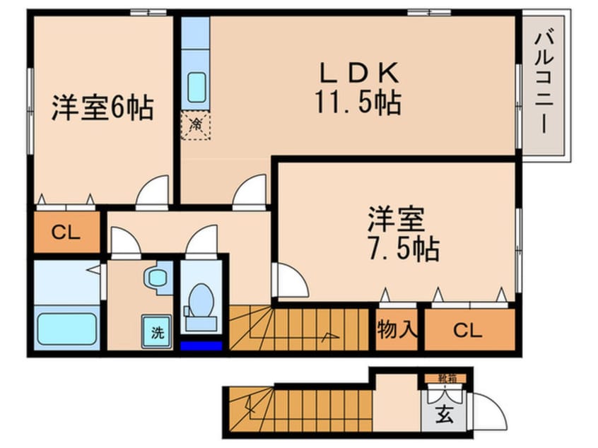 間取図 グランモアＡ