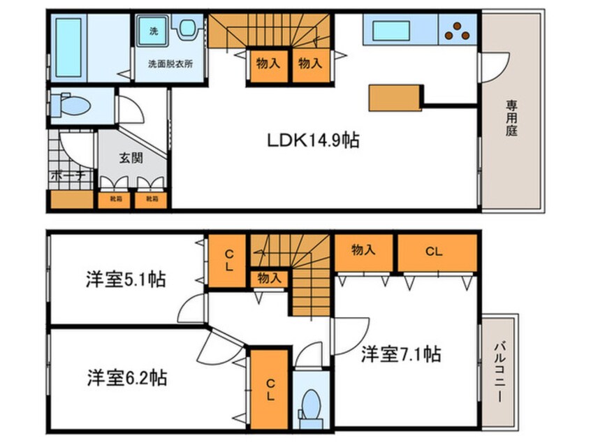 間取図 LaMaisonde嵐山