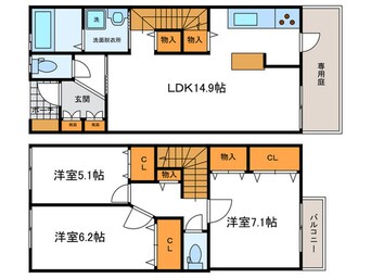 間取図 LaMaisonde嵐山