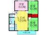 パークヒル枚方Ｄ棟 3LDKの間取り