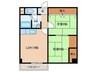 メイフェアＮ 2LDKの間取り