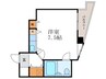 ア－バンカワキ 1Rの間取り