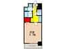 LSC川西 1Kの間取り