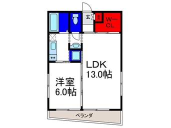 間取図 エタニティ真田山