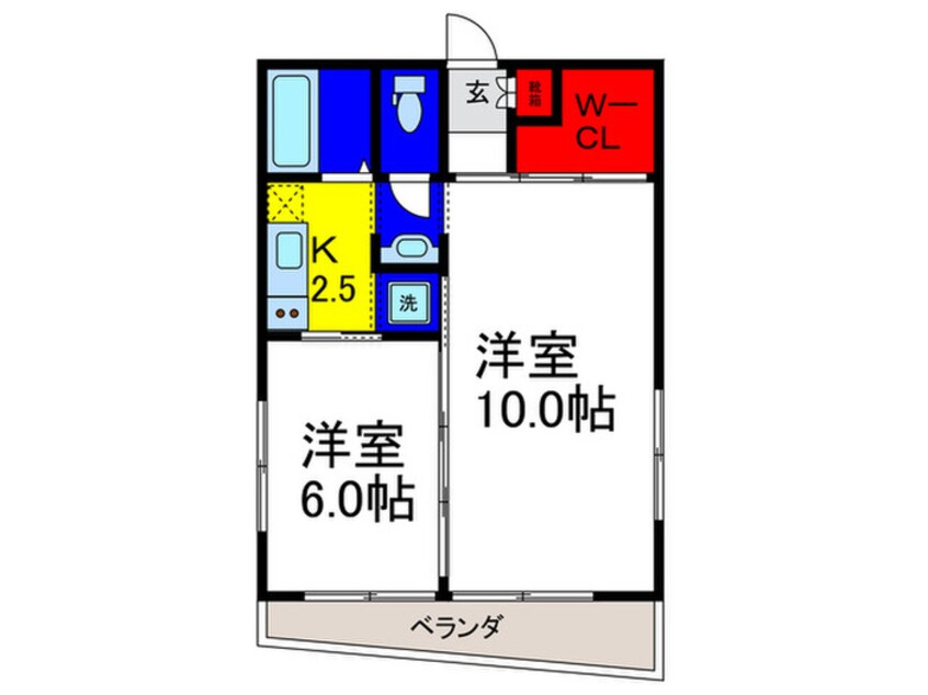 間取図 エタニティ真田山