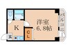 ノ－ブルハイム樽屋町 1Kの間取り