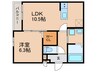 サンセレーノ minami 1LDKの間取り