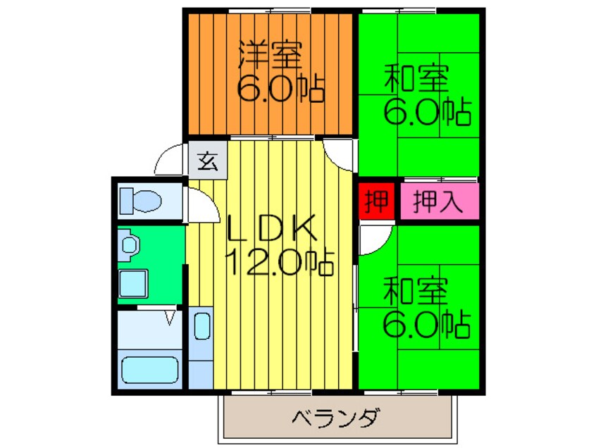 間取図 パークヒル枚方Ｃ棟