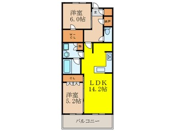 間取図 プレミスト茨木西中条（124）