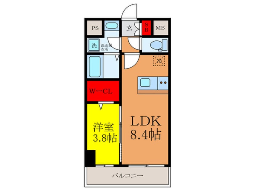 間取図 クローバー・レジデンス阪大前