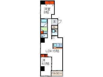 間取図 エタニティⅠ谷町