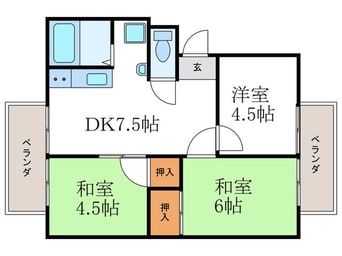 間取図 ハイツマキーバ
