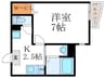 仮）紫野郷ノ上町新築マンション 1Kの間取り