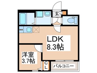間取図 H-maison大正Ⅴ