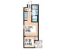 H-maison大正Ⅴ 1LDKの間取り