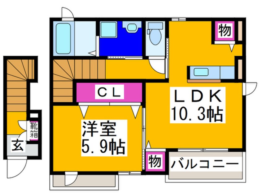 間取図 プラシージュ