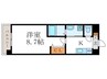 ティーズ・カサ北白川 1Kの間取り