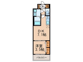 間取図 ﾚｵﾝｺﾝﾌｫｰﾄ天王寺東(404)