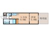 メゾン・ド・ブランシェ山科駅前 1LDKの間取り