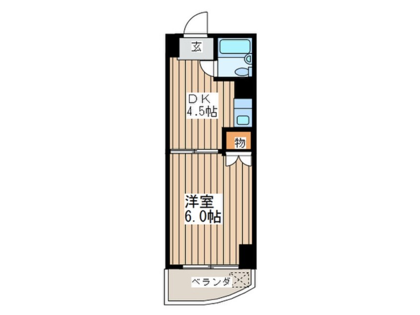 間取図 シャンクレール南堀江