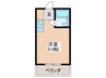 シャンクレール南堀江 1Rの間取り
