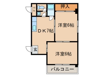 間取図 シャンクレール南堀江