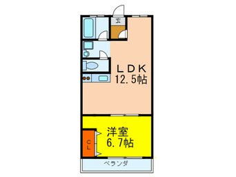 間取図 大原ﾏﾝｼｮﾝ