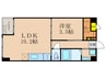 プラネシア東山三条 1LDKの間取り