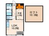 プラネシア東山三条 1LDKの間取り