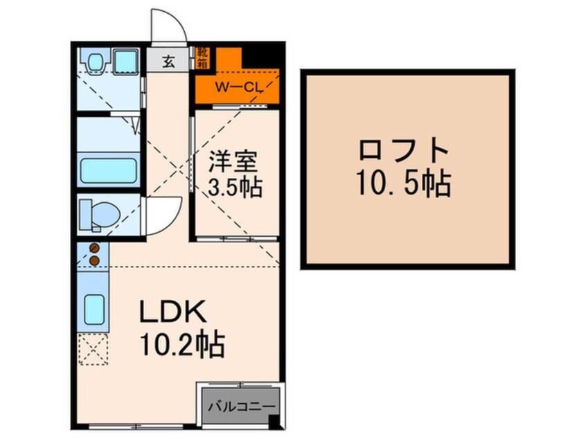 間取図 プラネシア東山三条