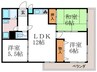 カレント桂 3LDKの間取り