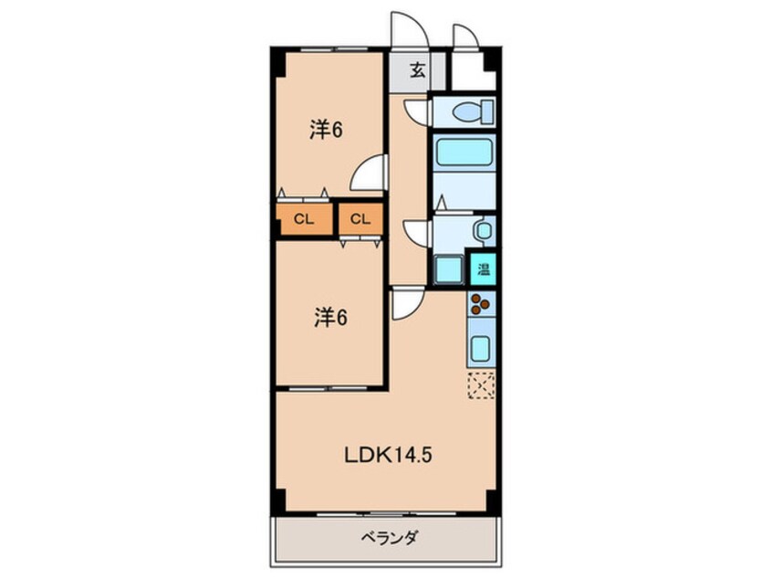 間取図 ＷＩＺ　ＰＬＡＩＳＩＲ　若王寺