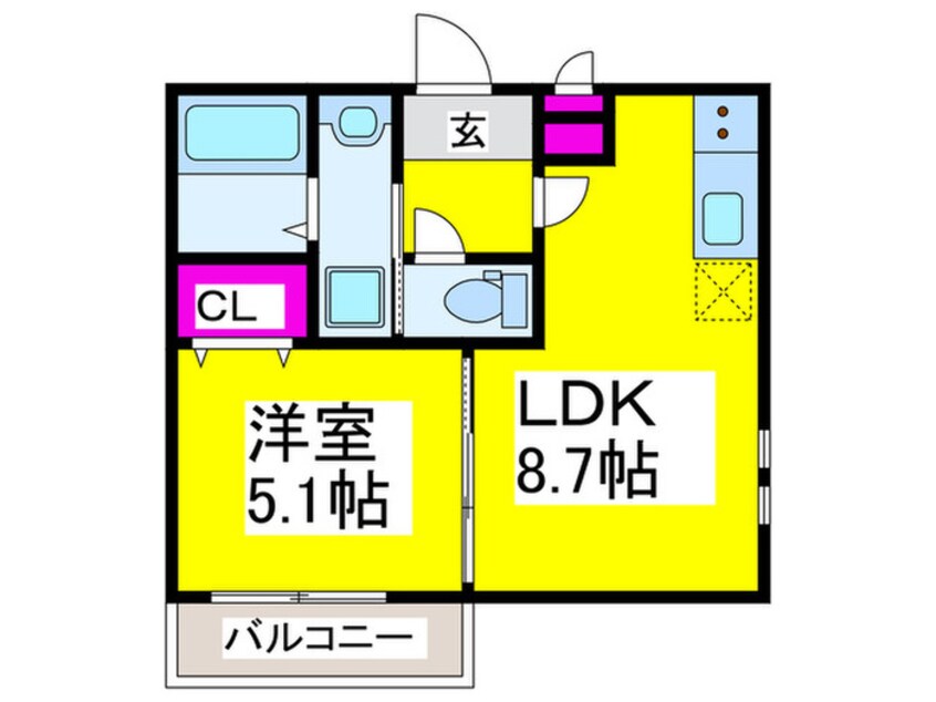 間取図 フジ丸高東上野芝町