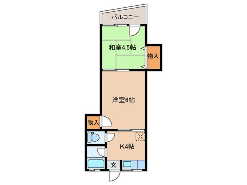 間取図 グリ－ンハイツ