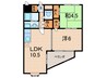 Ｃｏｌｌｅｃｔｉｏｎ旭が丘 2LDKの間取り