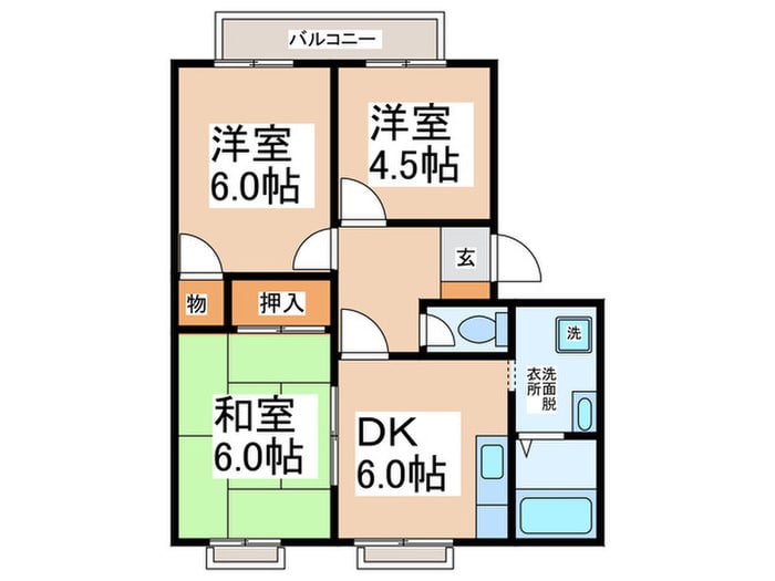 間取り図 ハーモニーハイツＤ棟