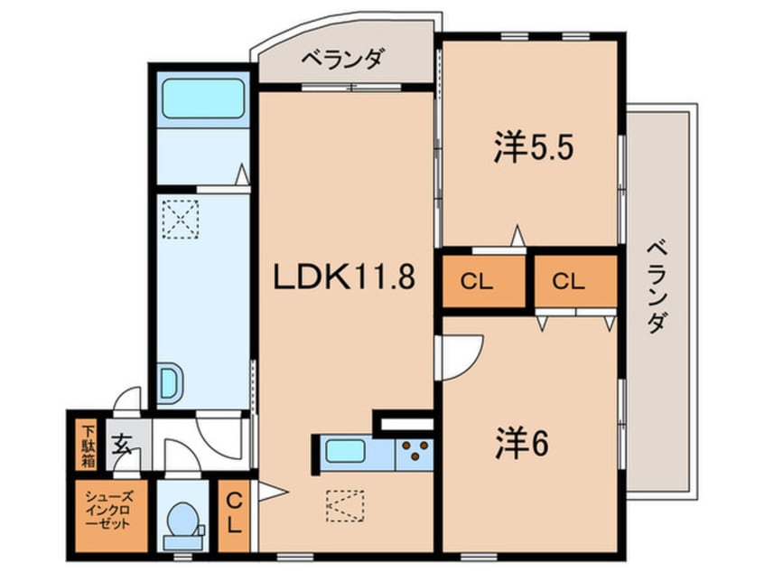 間取図 シャーメゾン栄
