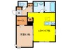 CRECER三田 1LDKの間取り