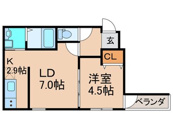 間取図 フジパレス住吉大領