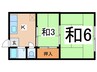 正覚マンション 2Kの間取り