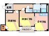 コンフォ－ト本山 2DKの間取り