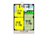 宮崎ビル 2DKの間取り