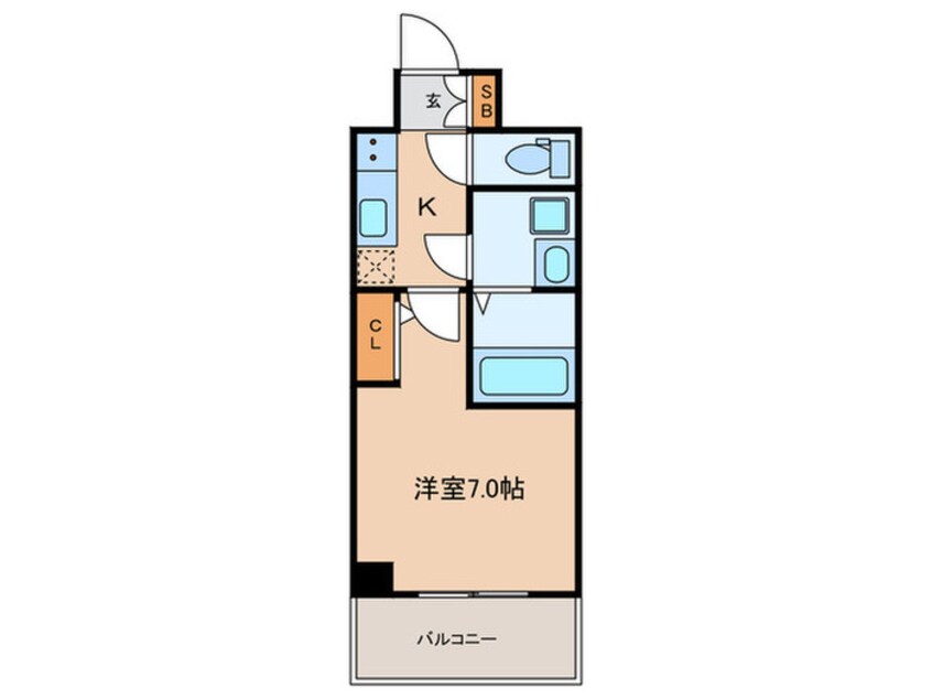 間取図 アドバンス神戸マーレ