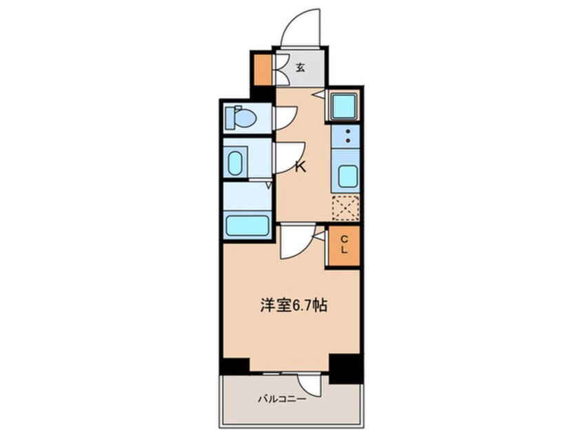 間取図 アドバンス神戸マーレ