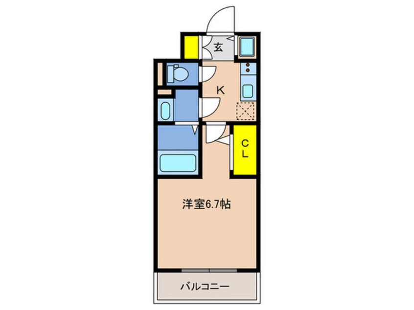 間取図 アドバンス神戸マーレ