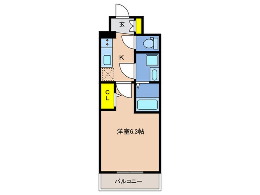 間取図 アドバンス神戸マーレ