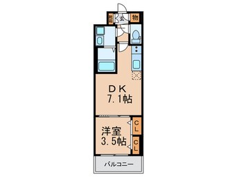 間取図 ﾚｵﾝｺﾝﾌｫｰﾄ天王寺東(602)