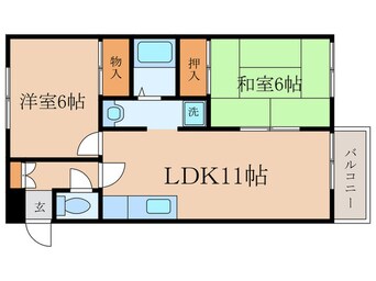 間取図 ハイツ北斗Ａ棟