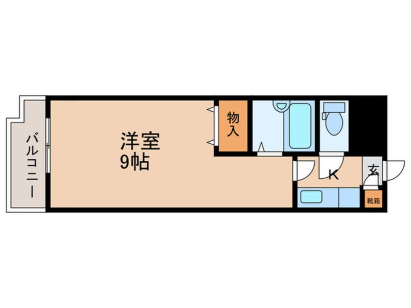 間取図 シティコアサーティ朱雀(207)