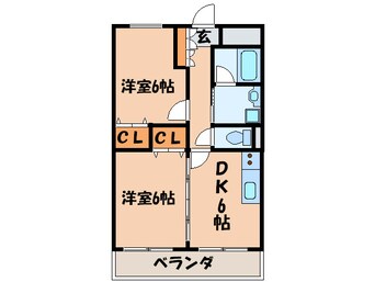 間取図 エスポワ－ル みち